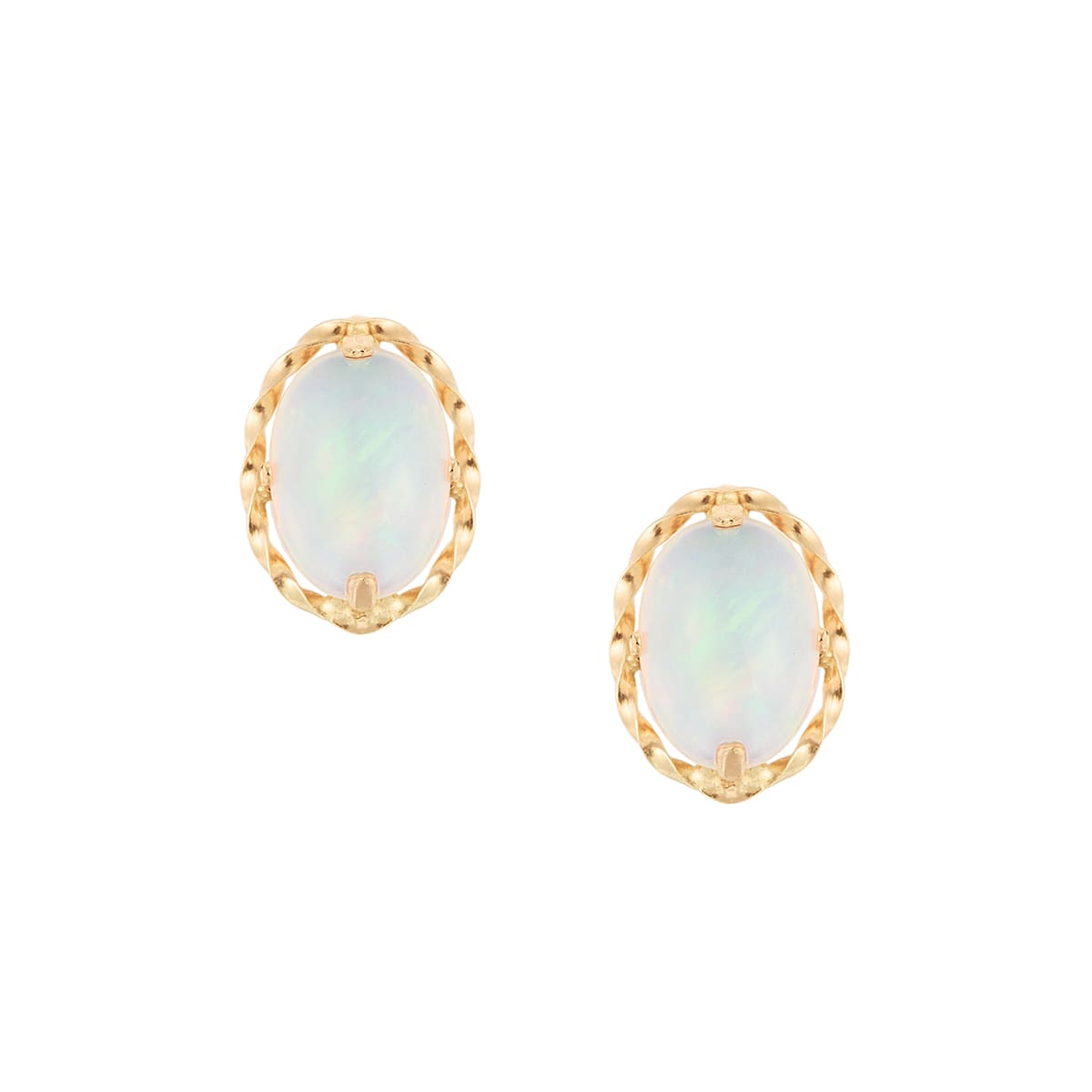 英国 イギリス バーミンガムヴィンテージ オパールピアス ゴールド 両耳 9k イギリスヴィンテージジュエリー 9Kオパールピアス ヴィンテージ