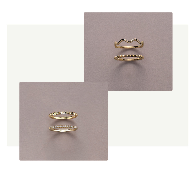 重ねづけリング|TSUTSUMI（ジュエリーツツミ）オンラインショップ