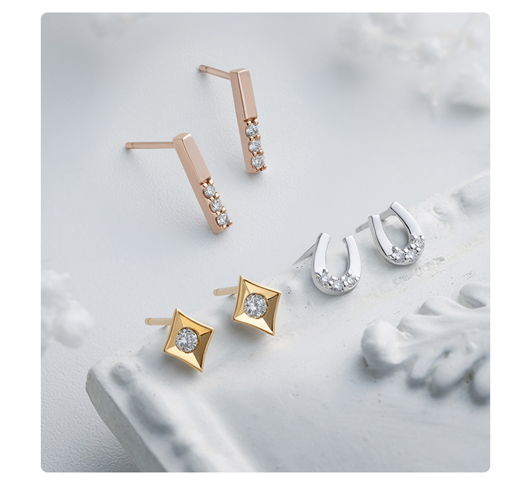 Petite Pierced Earrings|TSUTSUMI（ジュエリーツツミ）オンライン