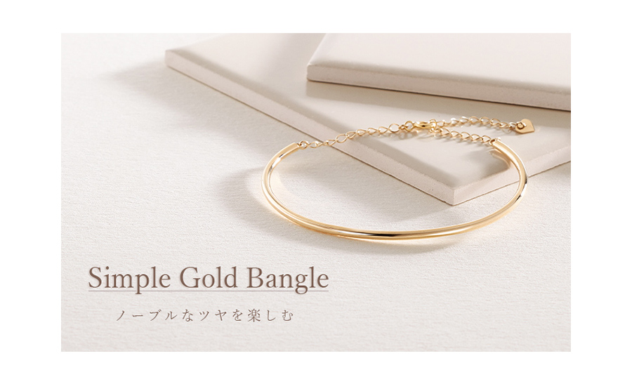 Simple Gold Bangle m[uȃcy K10CG[S[hoO