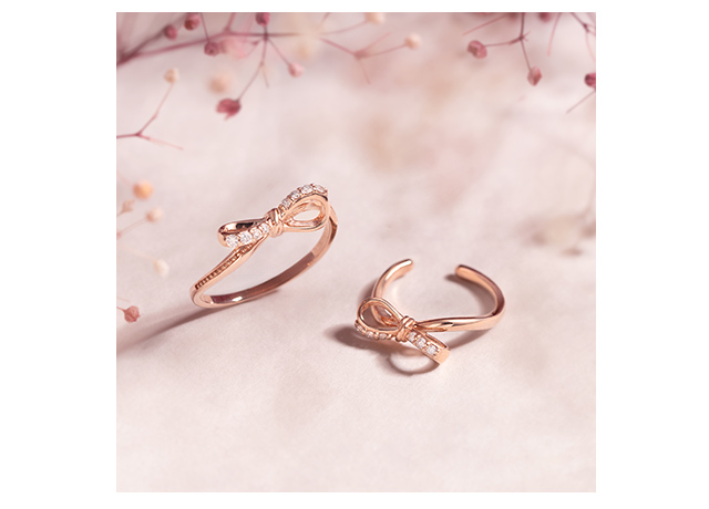 K10ピンクゴールドダイヤモンドイヤーカフ（片側）(RER716)|TSUTSUMI