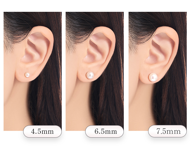 プラチナアコヤ真珠ピアス（6.5mm）(RPE347-001)|TSUTSUMI（ジュエリー