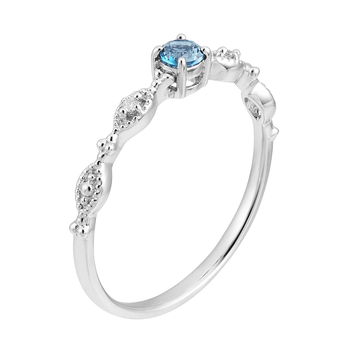 K10ホワイトゴールドロンドンブルートパーズリング 