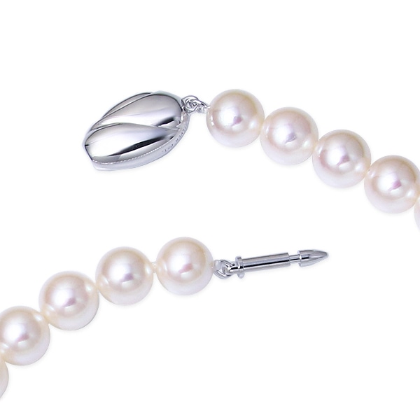 本真珠のネックレス　フォーマルにも　TSHTSHMI　ツツミシルバー刻印