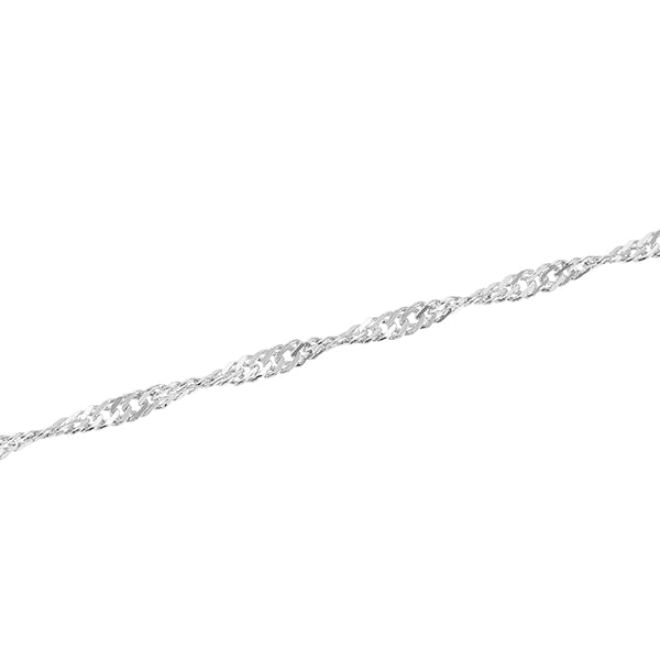 K14ホワイトゴールドネックレス（50cm）