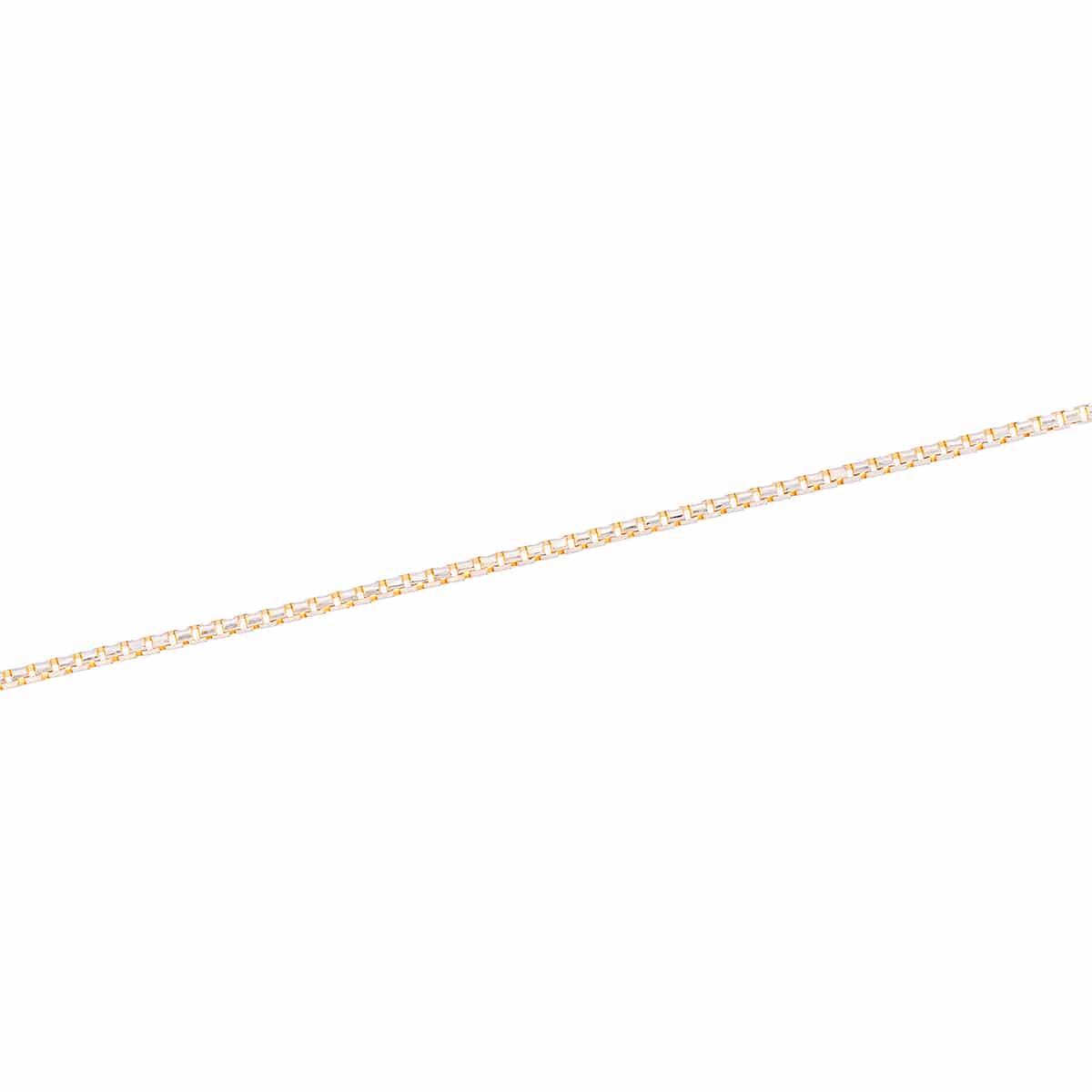K14イエローゴールド/K14ホワイトゴールドネックレス（42cm）