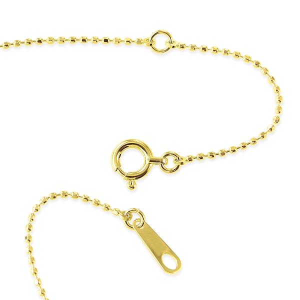 K10イエローゴールドアルマンダインガーネットネックレス 