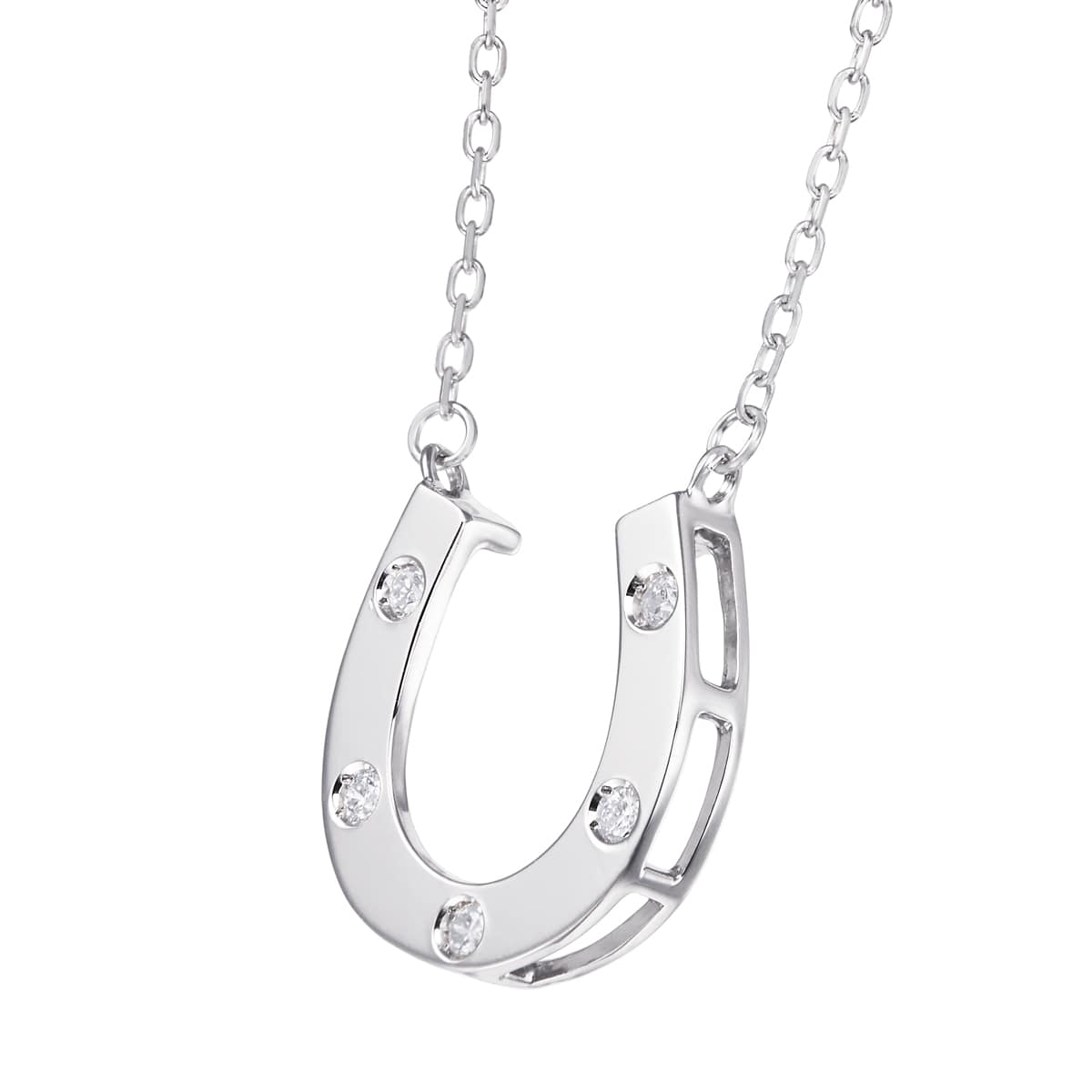 K10ホワイトゴールドダイヤモンドネックレス 