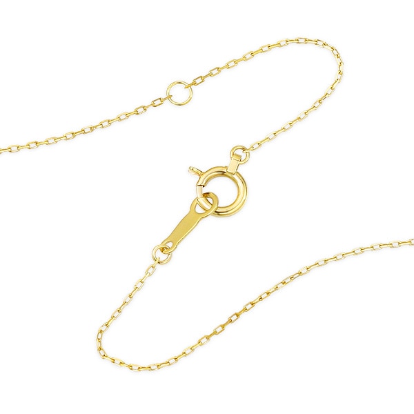 K10イエローゴールドダイヤモンドネックレス 