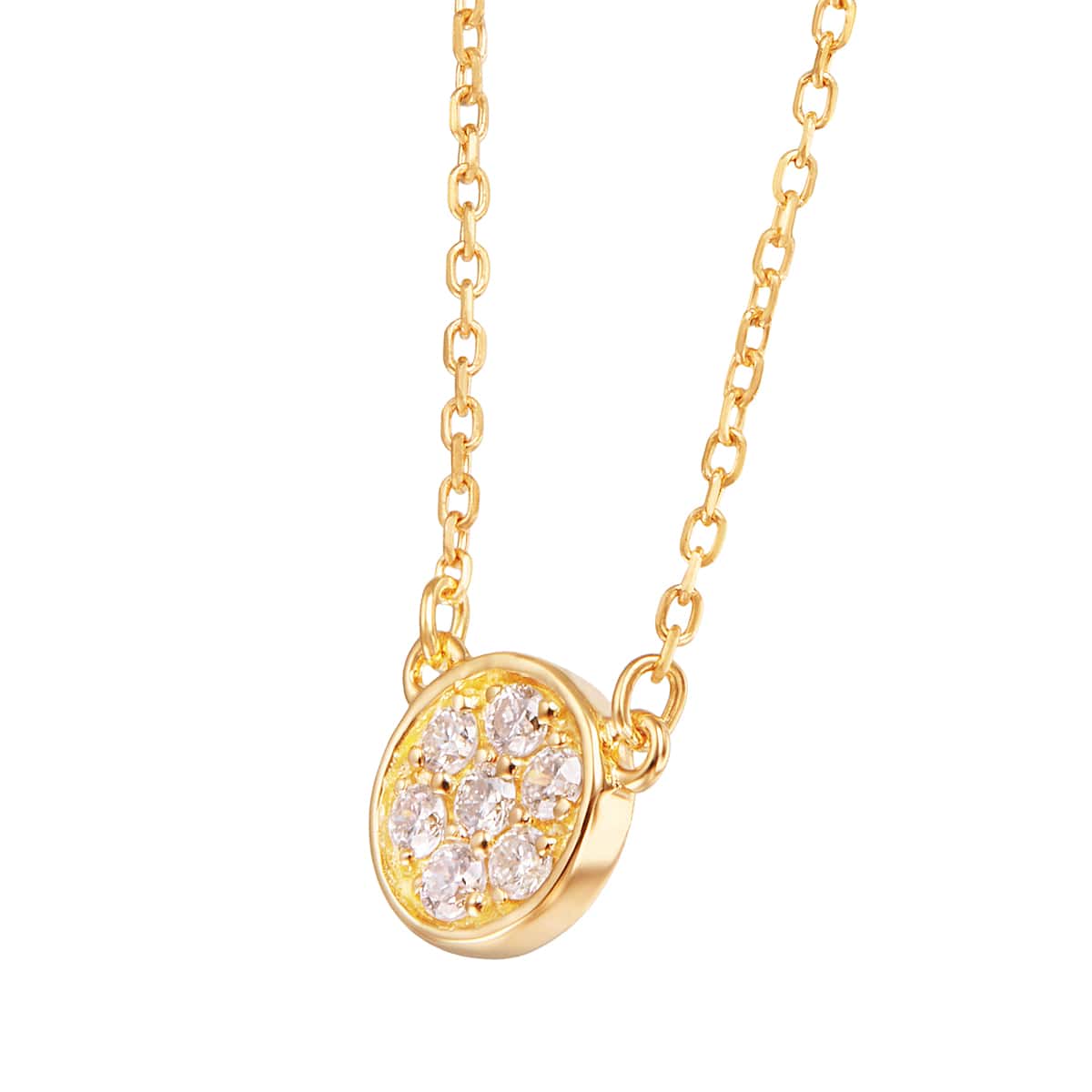 K18イエローゴールドダイヤモンドネックレス ペンダントネックレス F1691969098(13000円)