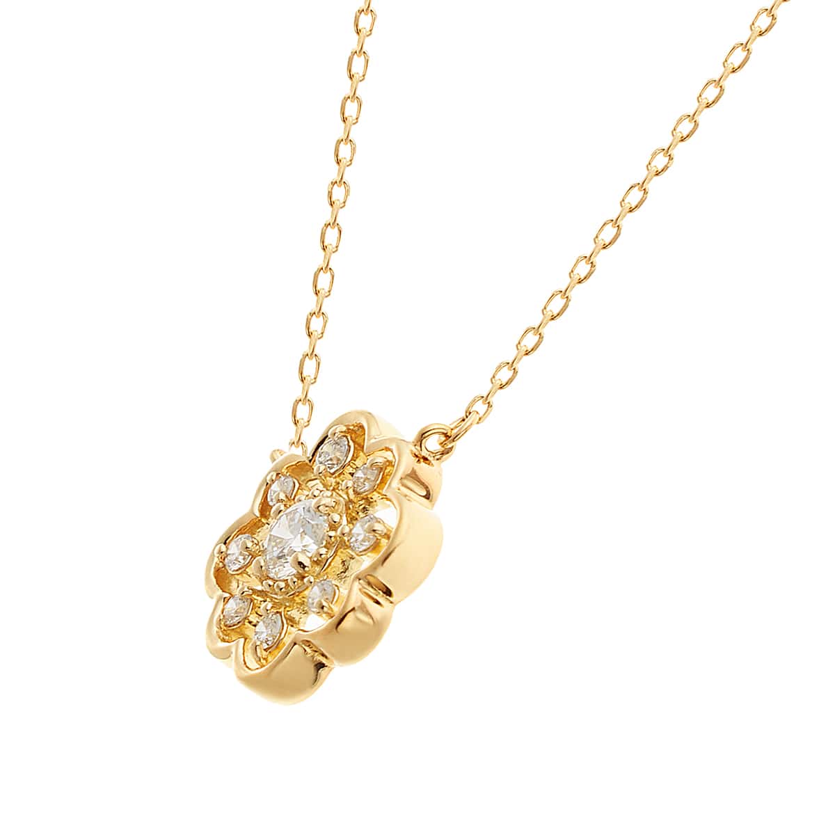 K18イエローゴールドダイヤモンドネックレス ペンダントネックレスTSUTSUMIオンラインショップ【JEWELRY TSUTSUMI