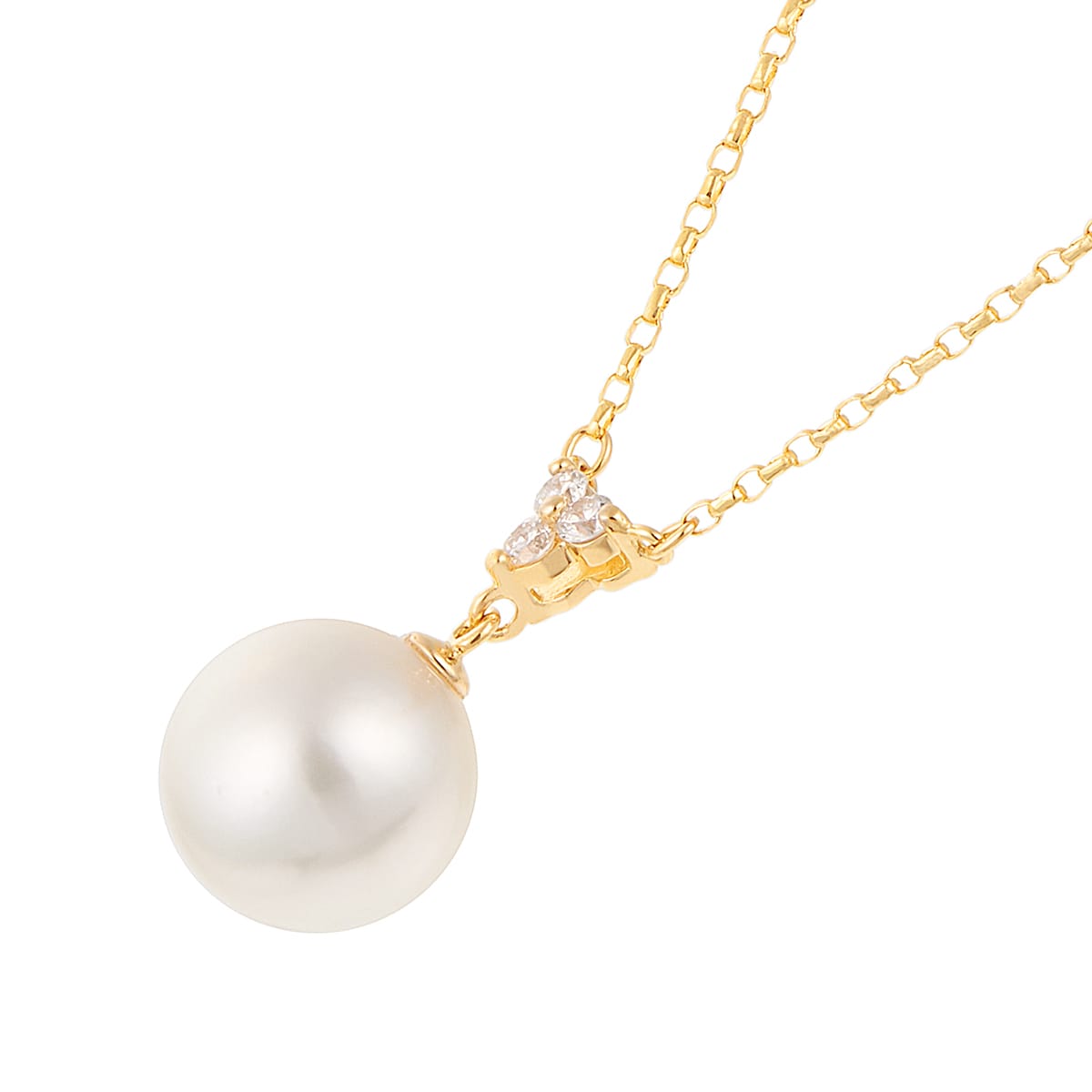 K18イエローゴールドアコヤ真珠ネックレス（7.5mm）: ペンダント・ペンダントネックレス|TSUTSUMIオンラインショップ