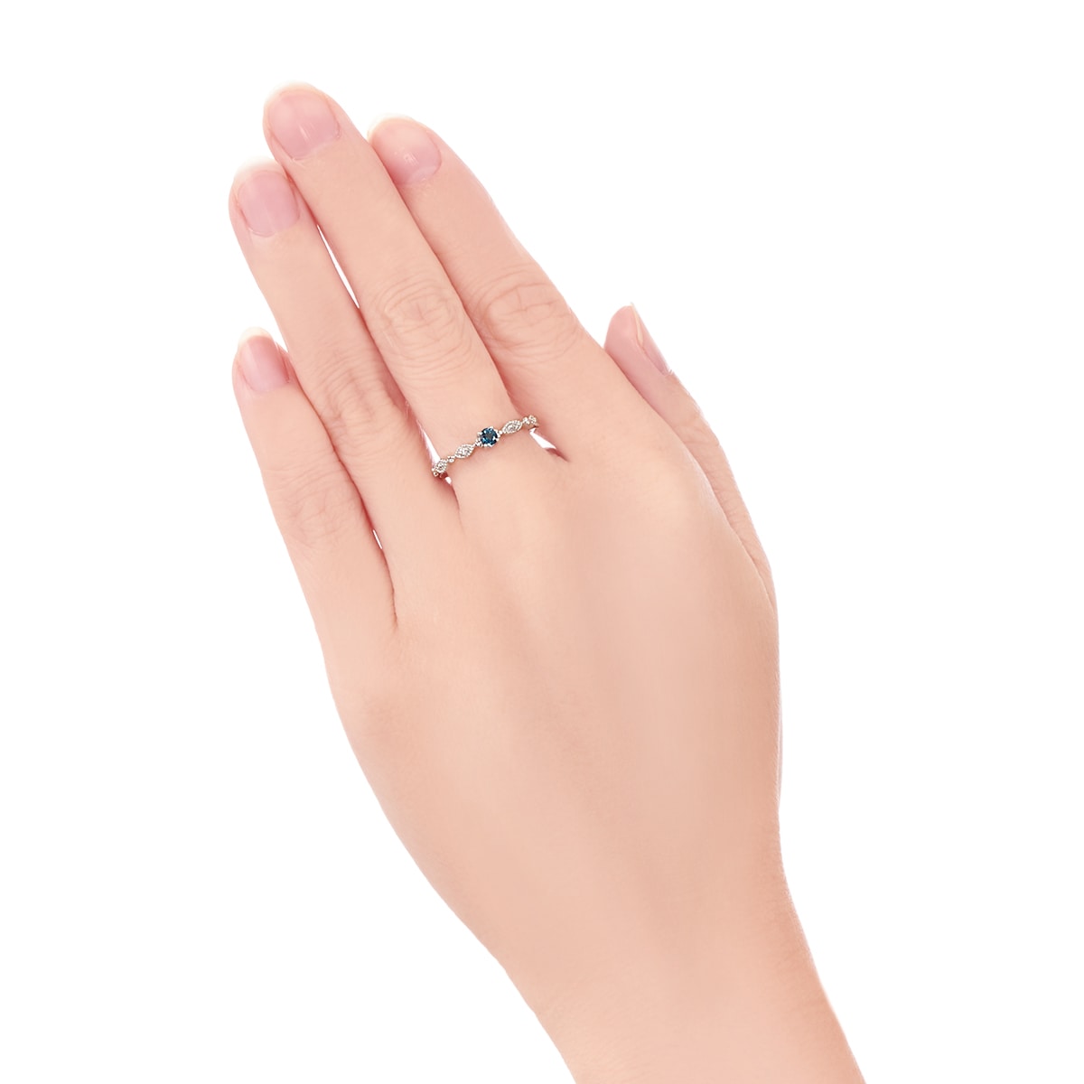 K10ホワイトゴールドロンドンブルートパーズリング 