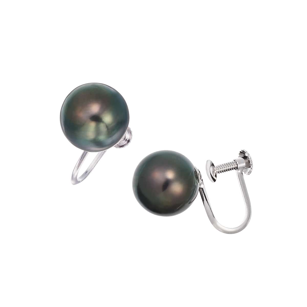 南洋黒真珠ネックレス・イヤリングセット（8〜10mm）