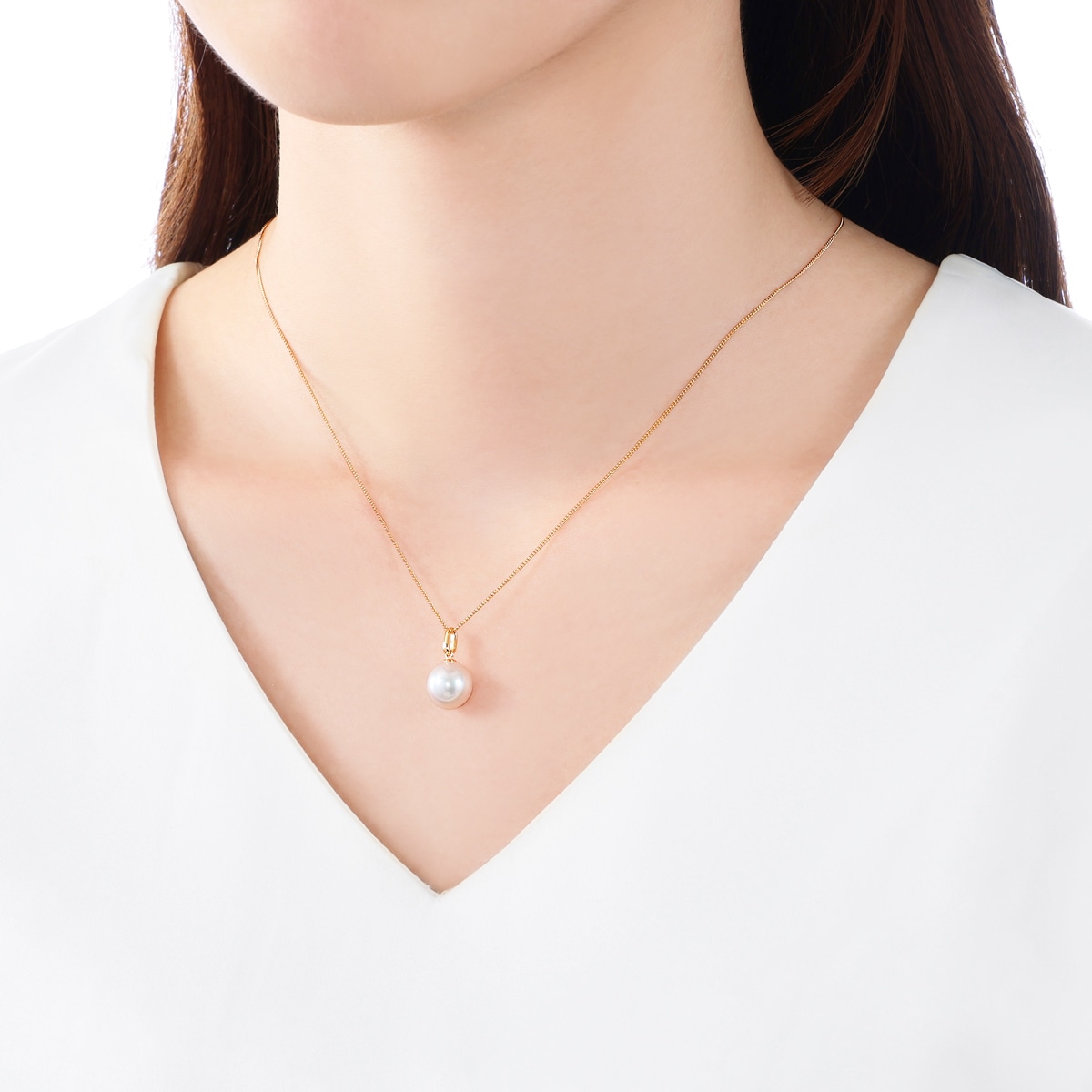 K18�C�G���[�S�[���h�A�R���^��y���_���g�i8.5mm�j