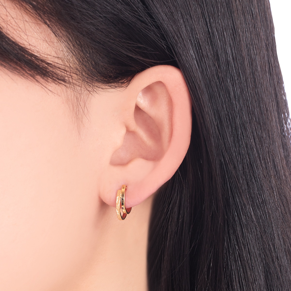 K18イエローゴールドピアス 