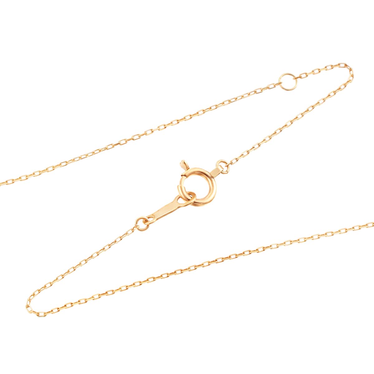 K10イエローゴールドダイヤモンドネックレス 