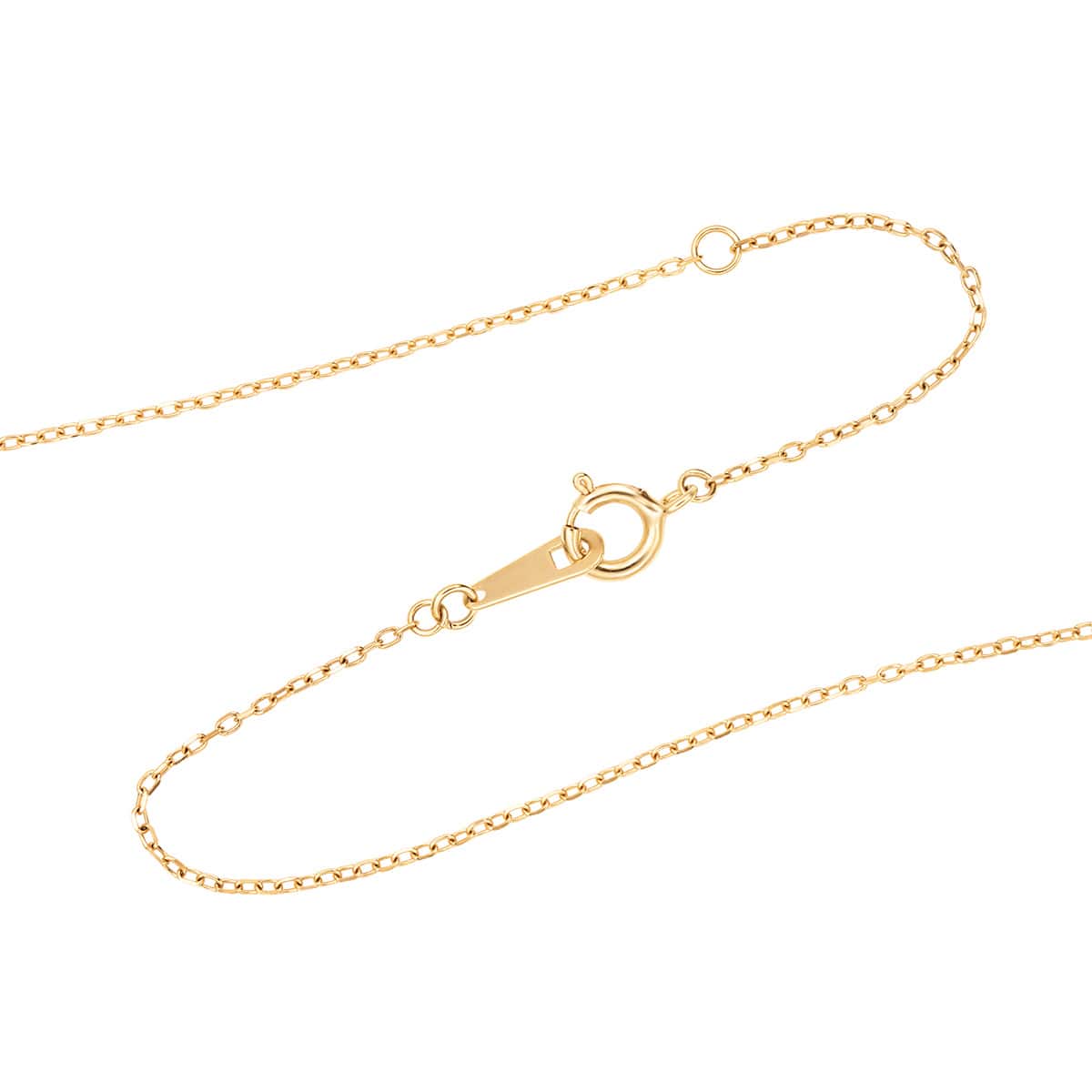 K10イエローゴールドペリドットネックレス 