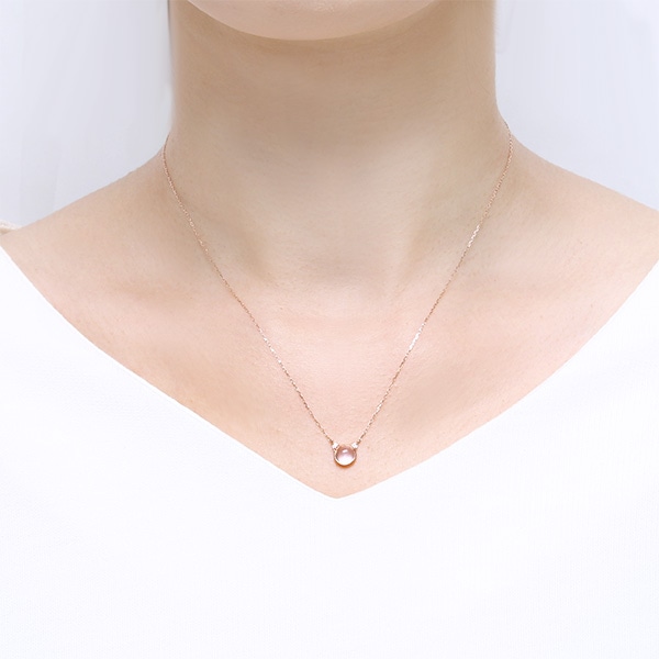 K10ピンクゴールドローズクォーツネックレス Rpn181 001 Tsutsumi ジュエリーツツミ ジュエリーファッション通販