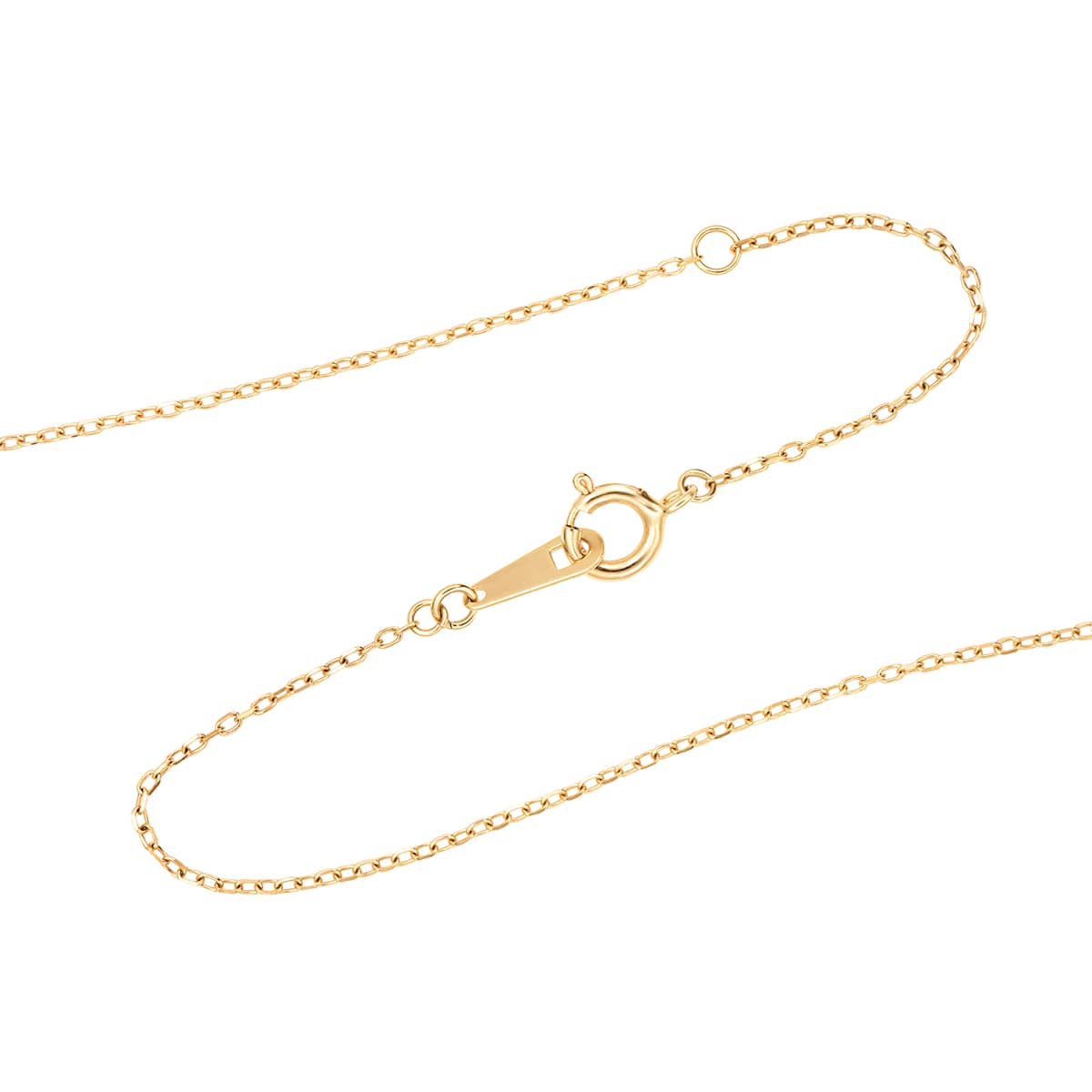 K10イエローゴールドダイヤモンドネックレス 