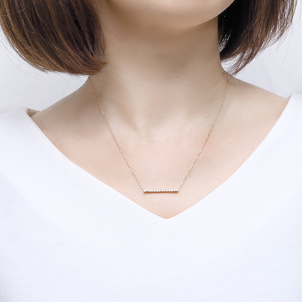 K18イエローゴールドダイヤモンドネックレス ペンダントネックレス C2295512436(17600円)