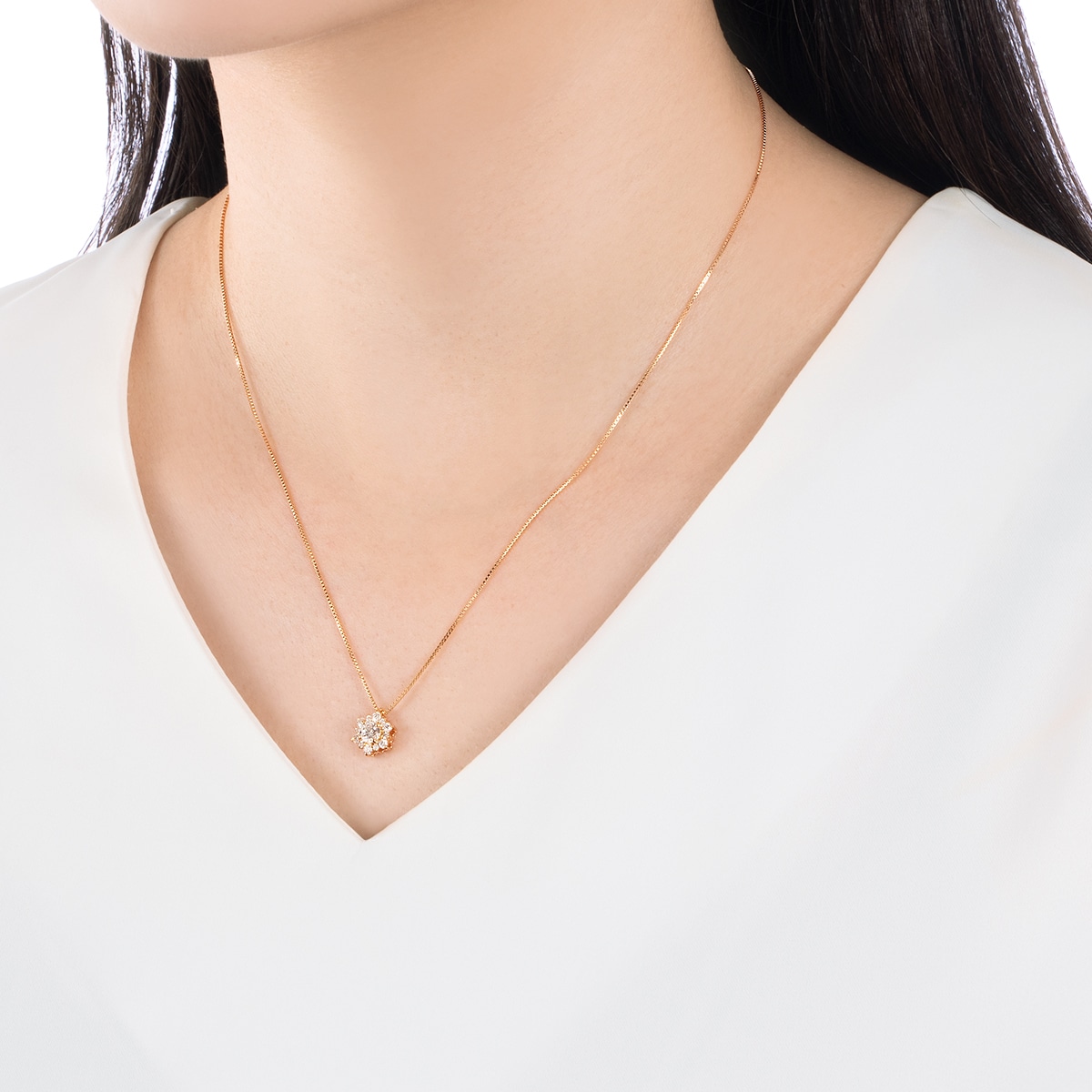 K18�C�G���[�S�[���h�Ӓ菑�t�_�C�������h�l�b�N���X�i0.3�J���b�g�j