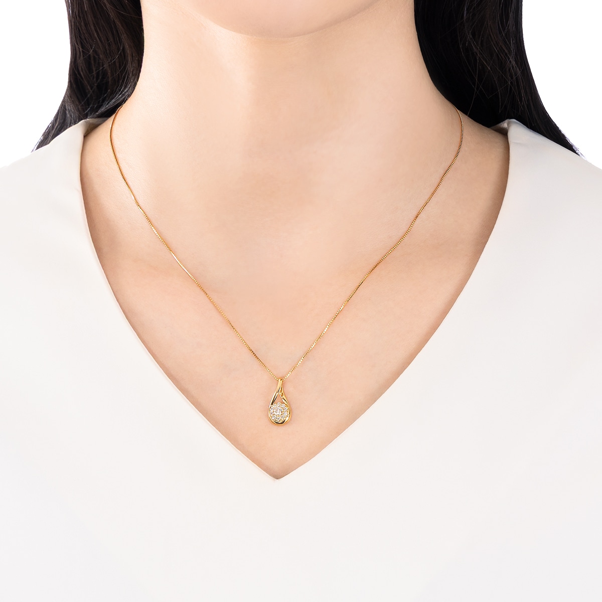 K18�C�G���[�S�[���h�Ӓ菑�t�_�C�������h�l�b�N���X�i0.1�J���b�g�j