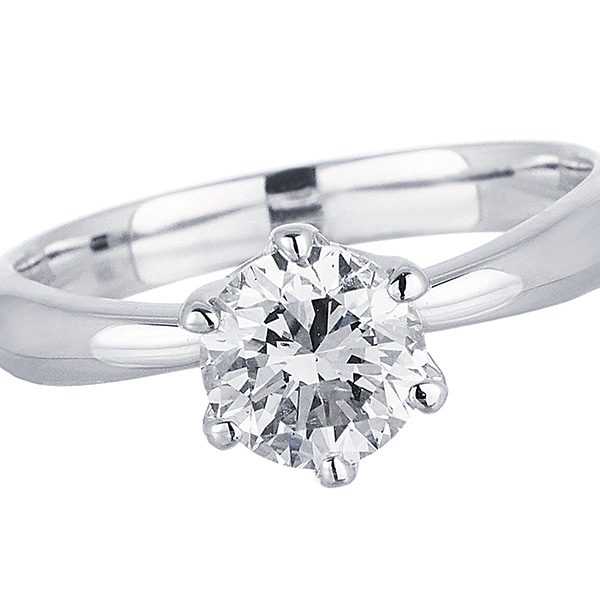 プラチナ鑑定書付ダイヤモンドリング 1カラット Rkr042 Tsutsumi ジュエリーツツミ ジュエリーファッション通販