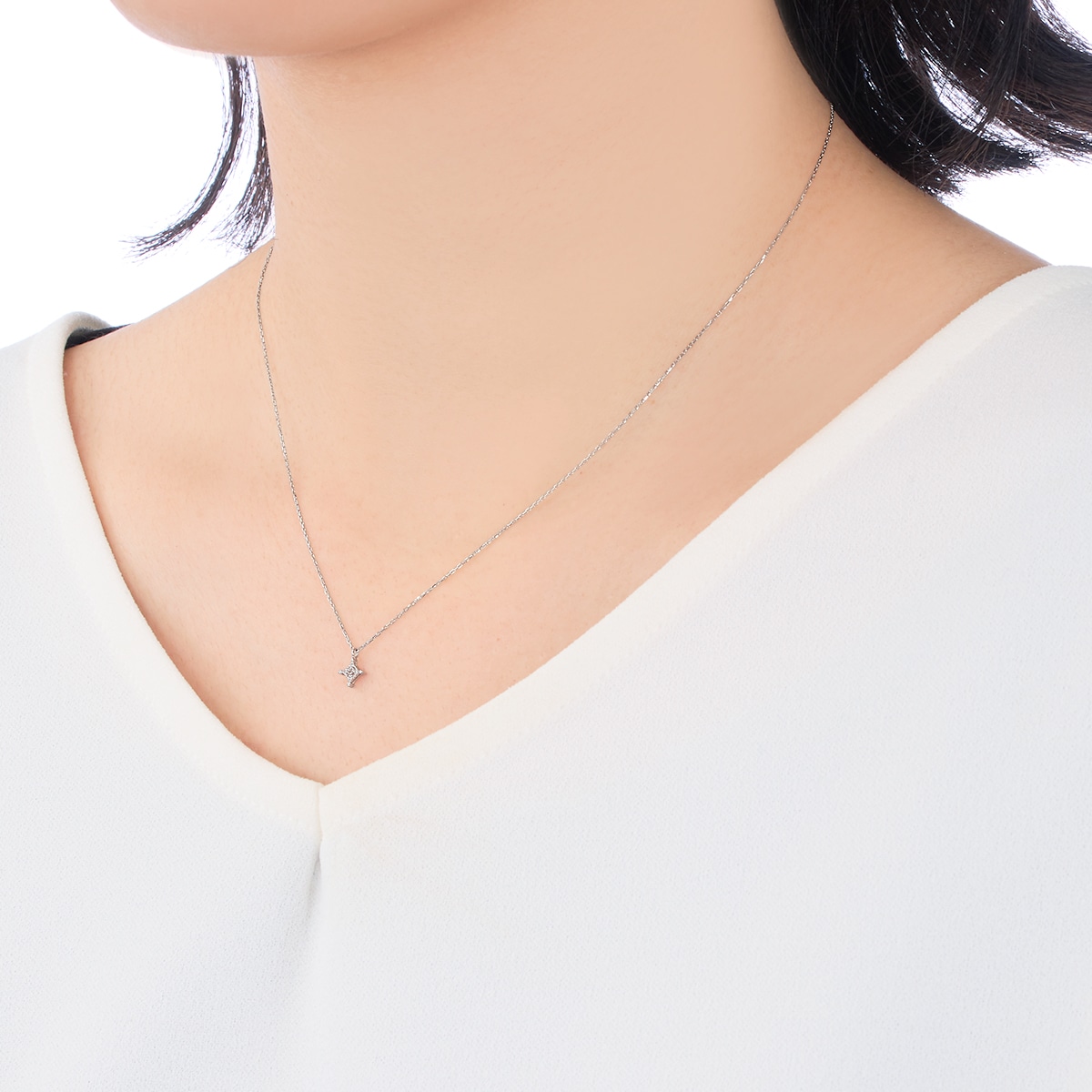 プラチナダイヤモンドネックレス 