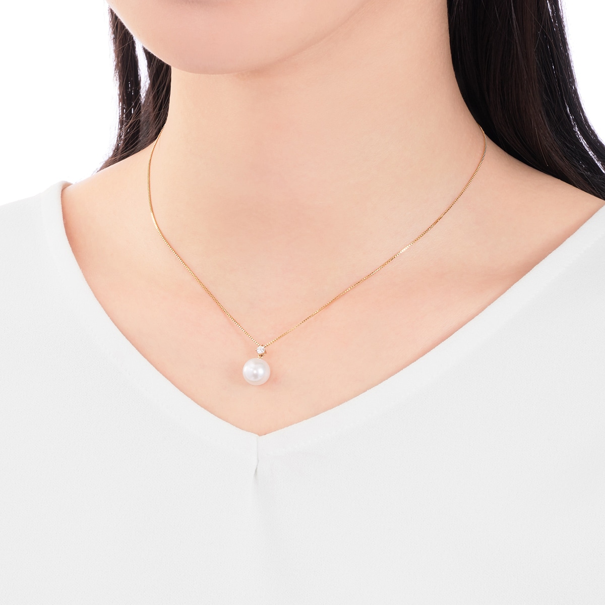 K18イエローゴールドアコヤ真珠ネックレス（9mm）: ペンダント・ペンダントネックレス|TSUTSUMIオンラインショップ【JEWELRY