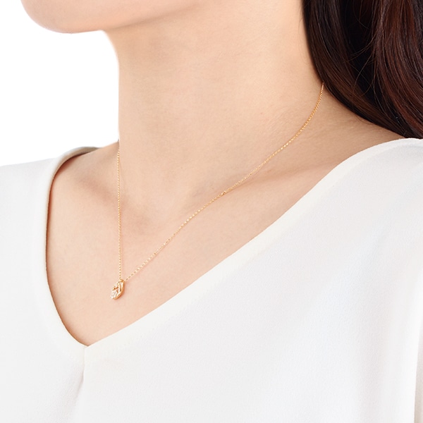 K18イエローゴールドダイヤモンドネックレス  V1688221823(12870円)