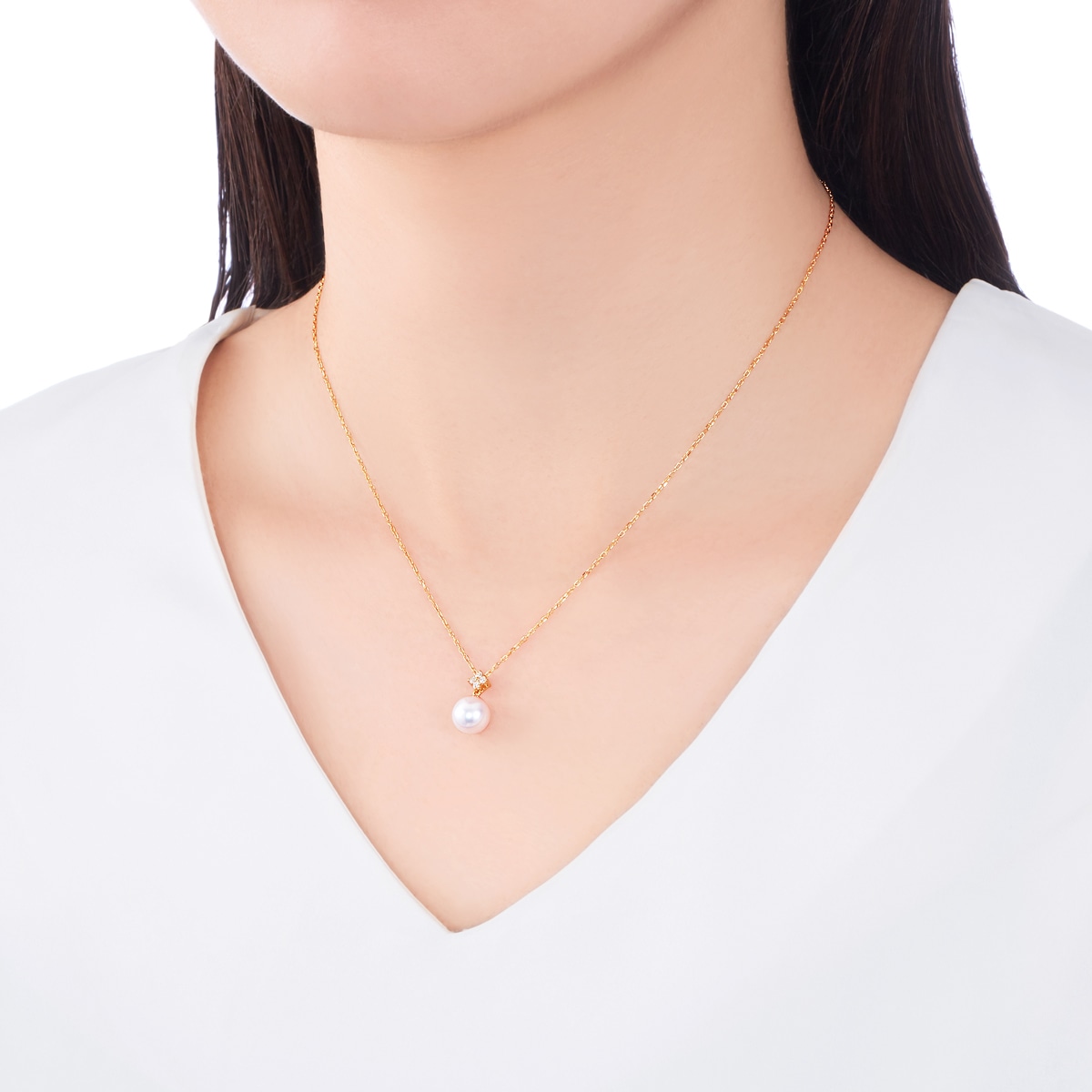 K18�C�G���[�S�[���h�A�R���^��l�b�N���X�i7.5mm�j