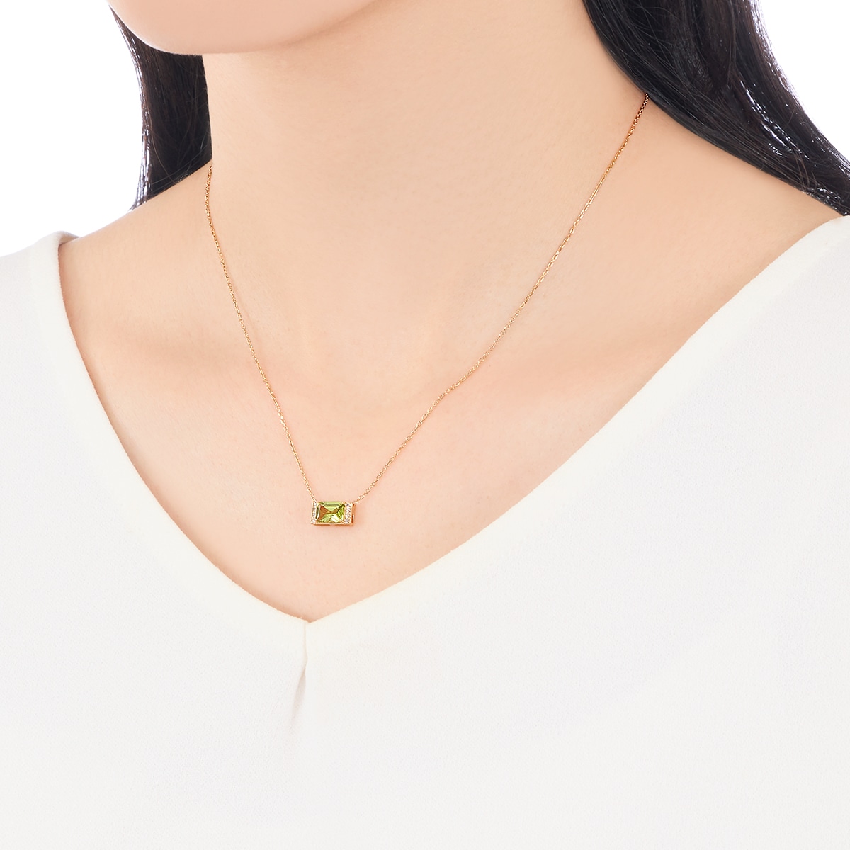 K18イエローゴールドペリドットネックレス R2548979759(19500円)