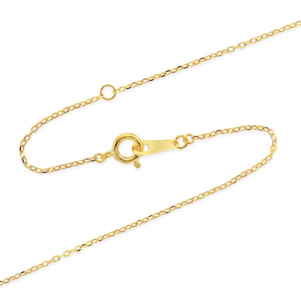 K10イエローゴールドダイヤモンドネックレス 