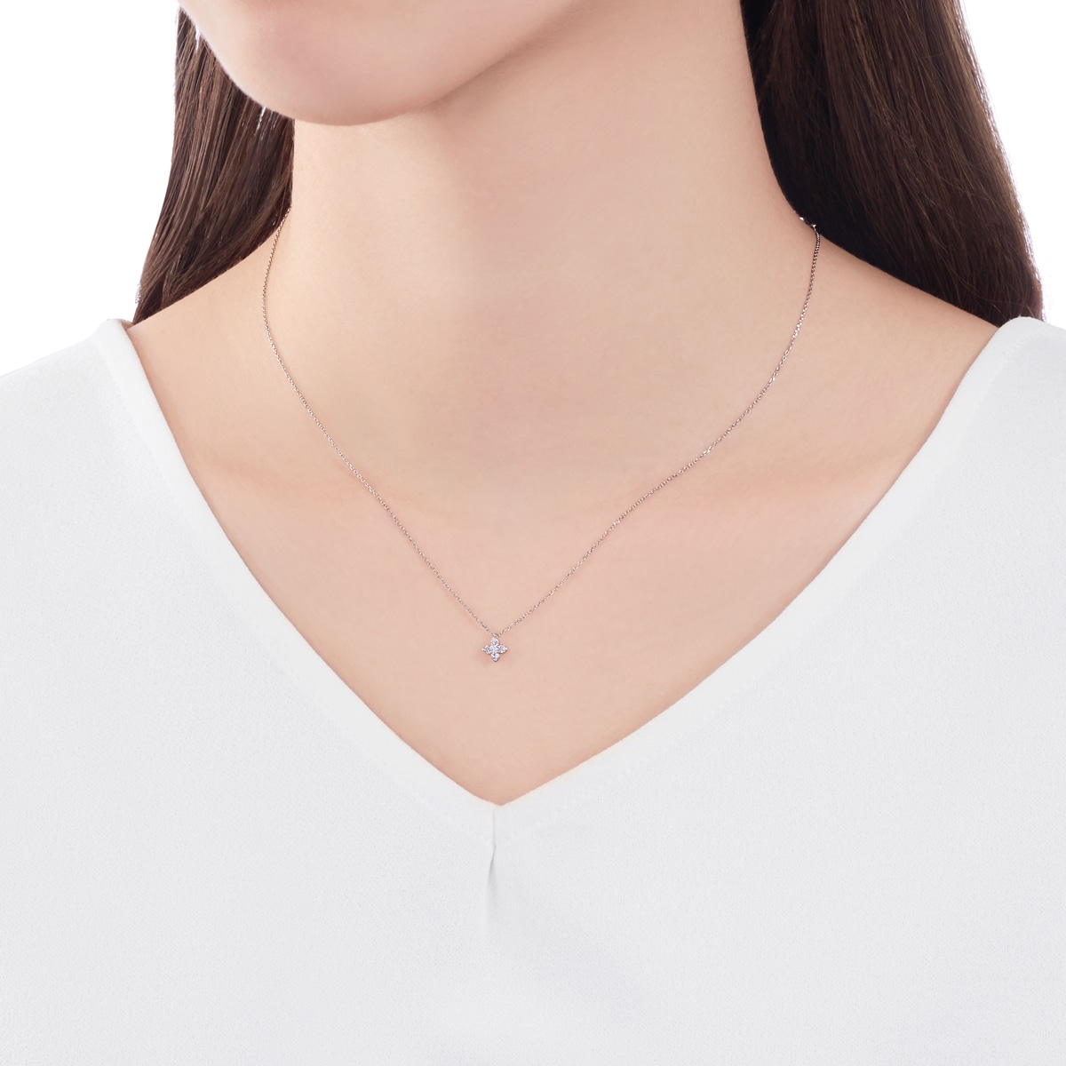 プラチナダイヤモンドネックレス 