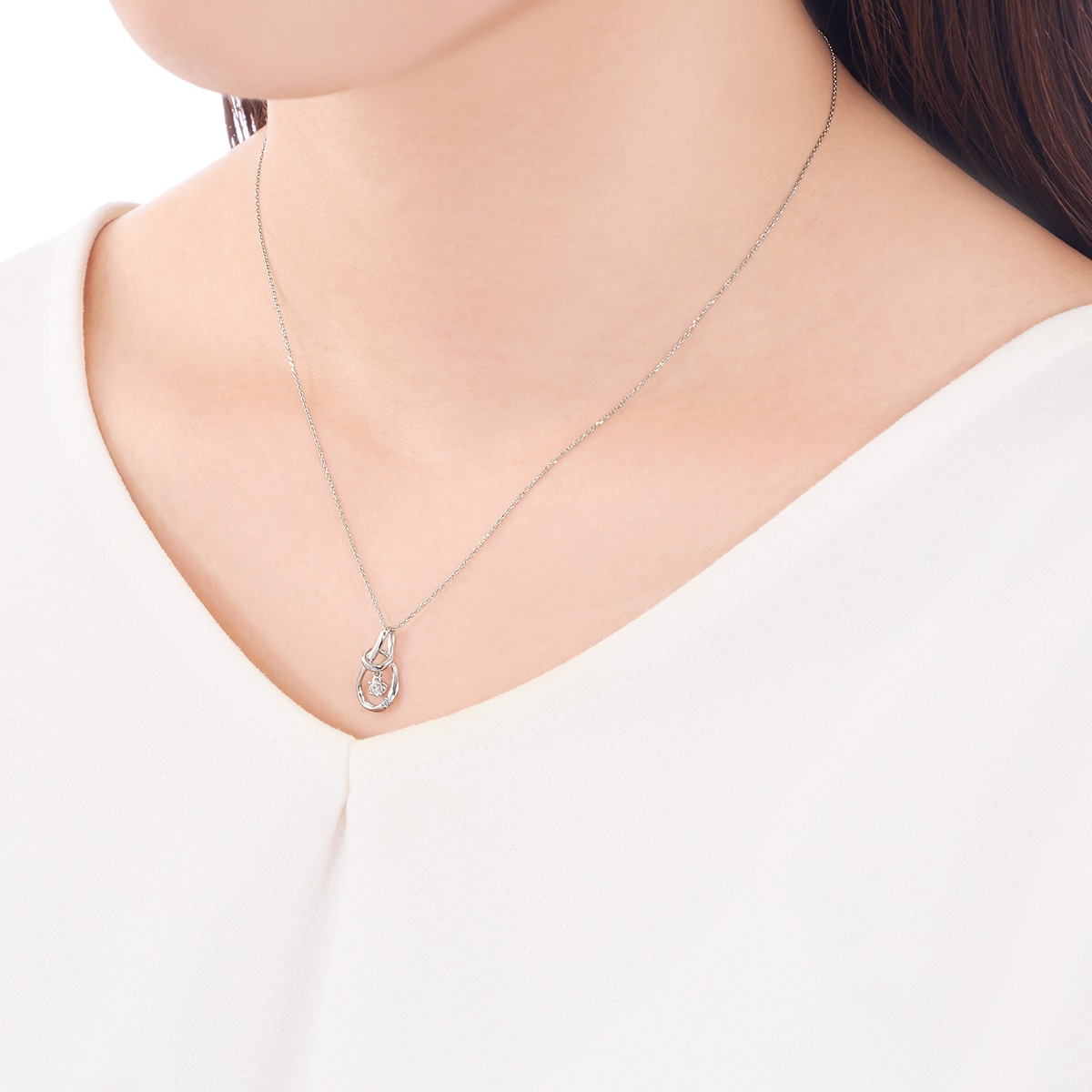 プラチナダイヤモンドネックレス 