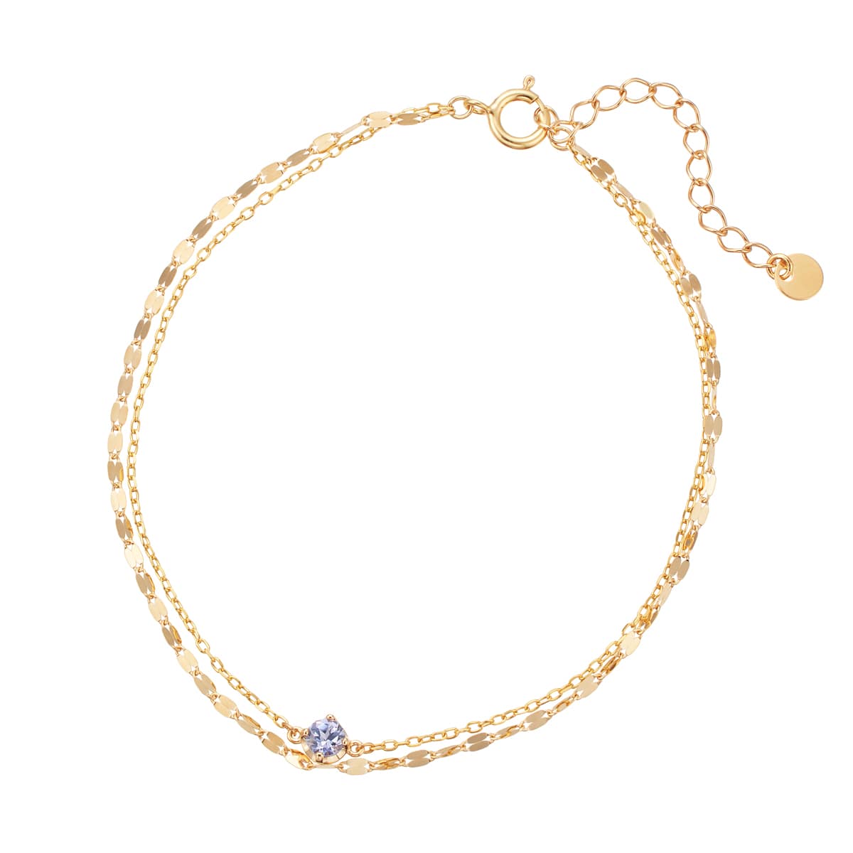 K10イエローゴールドタンザナイトブレスレット(RBL656)|TSUTSUMI