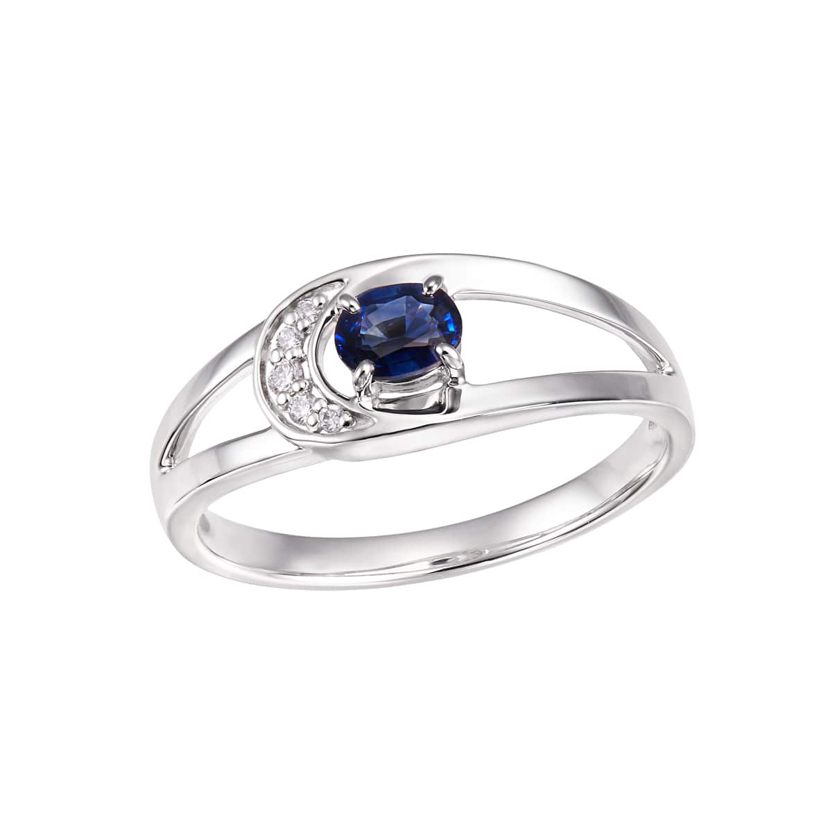 メザンジュ by銀座リム frill フリル サファイアリング K18YG 4号 メザンジュ by銀座リム frill フリル サファイアリング K18YG 4号