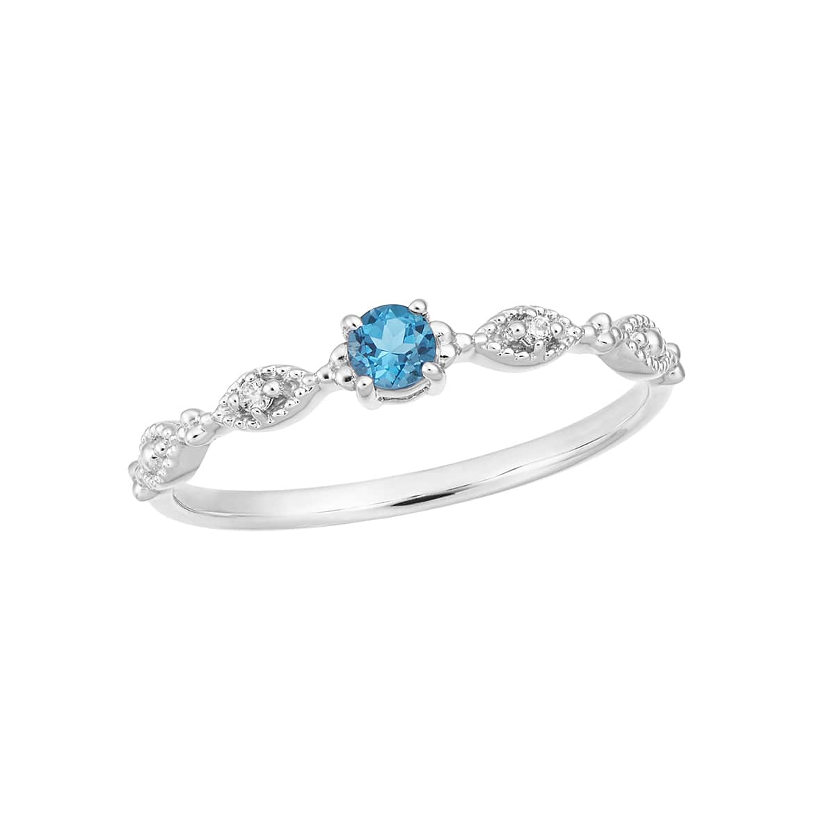 K10ホワイトゴールドロンドンブルートパーズリング 