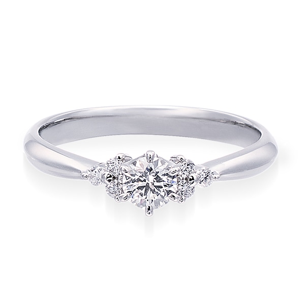 プラチナダイヤモンドリング 0.7ct❤Ｈ&Q❤絶品ダイヤレディース