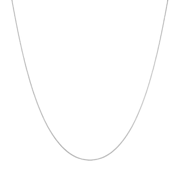 K14ホワイトゴールドネックレス（45cm）