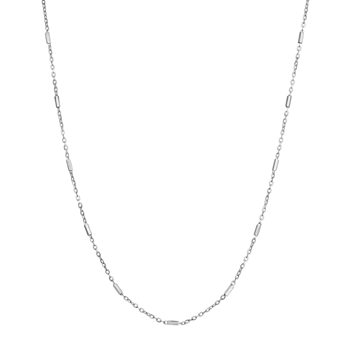 K18ホワイトゴールドネックレス（43cm）