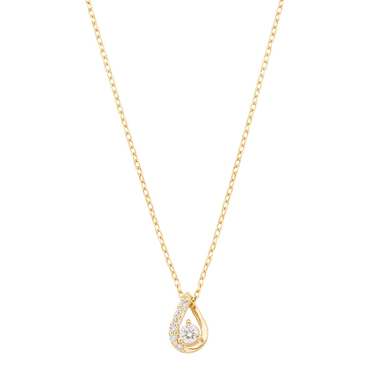 K10イエローゴールドダイヤモンドネックレス ペンダントネックレス Y1526323228(11700円)