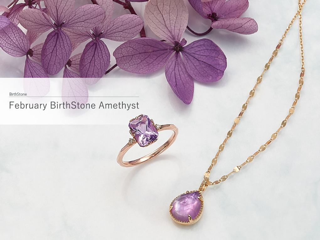 February Birth Stone Amethyst | 2 a AVXg(AWXg)