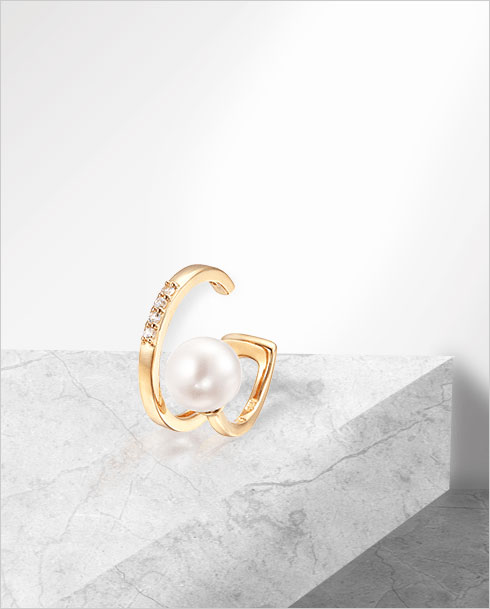 �yTSUTSUMI�@�x�[�V�b�N�W���G���[�z- Modern Pearl-�D�����F�Ɖ��߂��������炵�����v���X�@�z���C�g�T�t�@�C�A�ƒW���p�[���̏�i�ŉ؂₩�ȃC���[�J�t