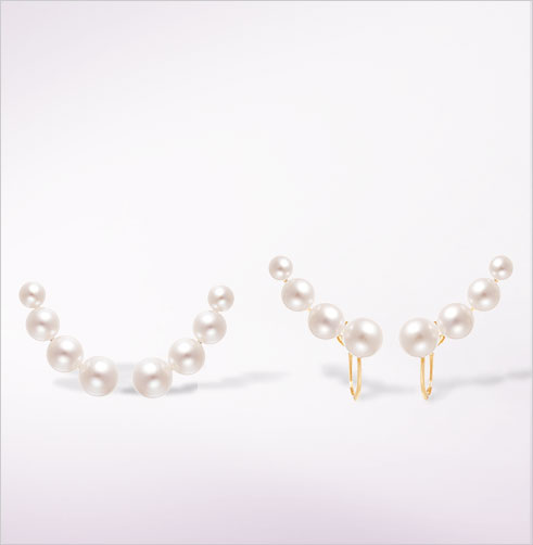 �y�c�c�~ 2025 Spring Collection -GRACE PEARL-�z�p�[���̑傫���A�F�A�Ƃ�����E�ł҂�����ƍ����悤��1�y�A�����J�ɑ����đ傫�����ɃO���f�[�V�����ɂȂ����W���p�[���������Ԃɉ����悤�Ɋɂ₩�ȋȐ��ɃZ�b�g����K10�C�G���[�S�[���h�W���p�[���s�A�X��K10�C�G���[�S�[���h�W���p�[���C�������O
